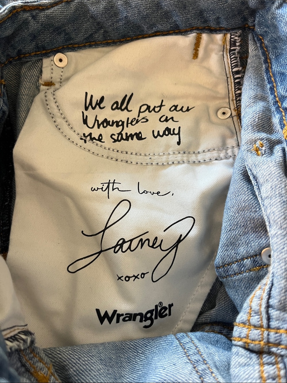 Like New Wrangler X Lainey Wilson High Rise Jeans - Picture 9 of 9